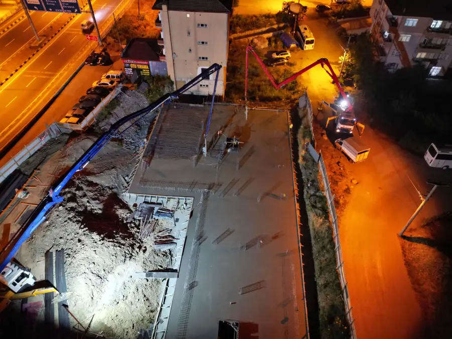 Akkaya İnşaat Gece Temel Atma — görsel 2