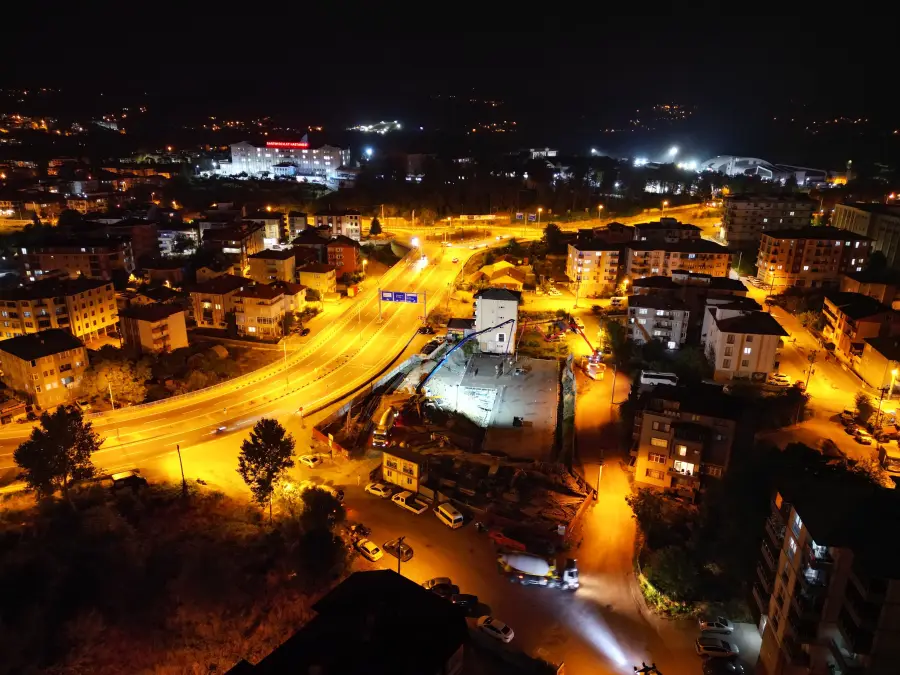 Akkaya İnşaat Gece Temel Atma — görsel 3